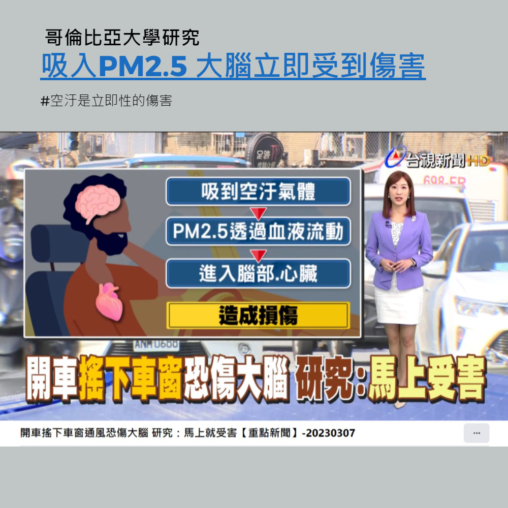 dctpro article img 吸入PM2.5 大腦立即受到傷害